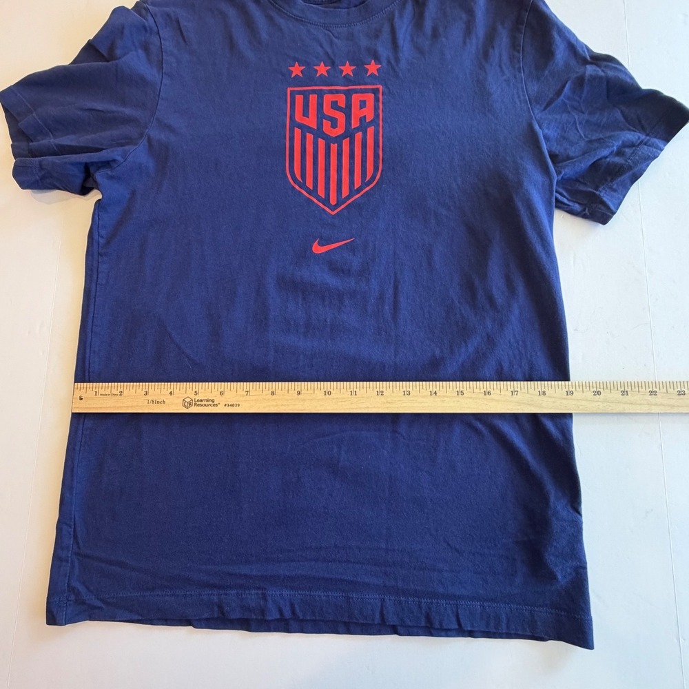 Nike USA Soccer USWNT Crest T-Shirt Mens  Navy Blue 4 Star Tee M - Picture 4 of 6